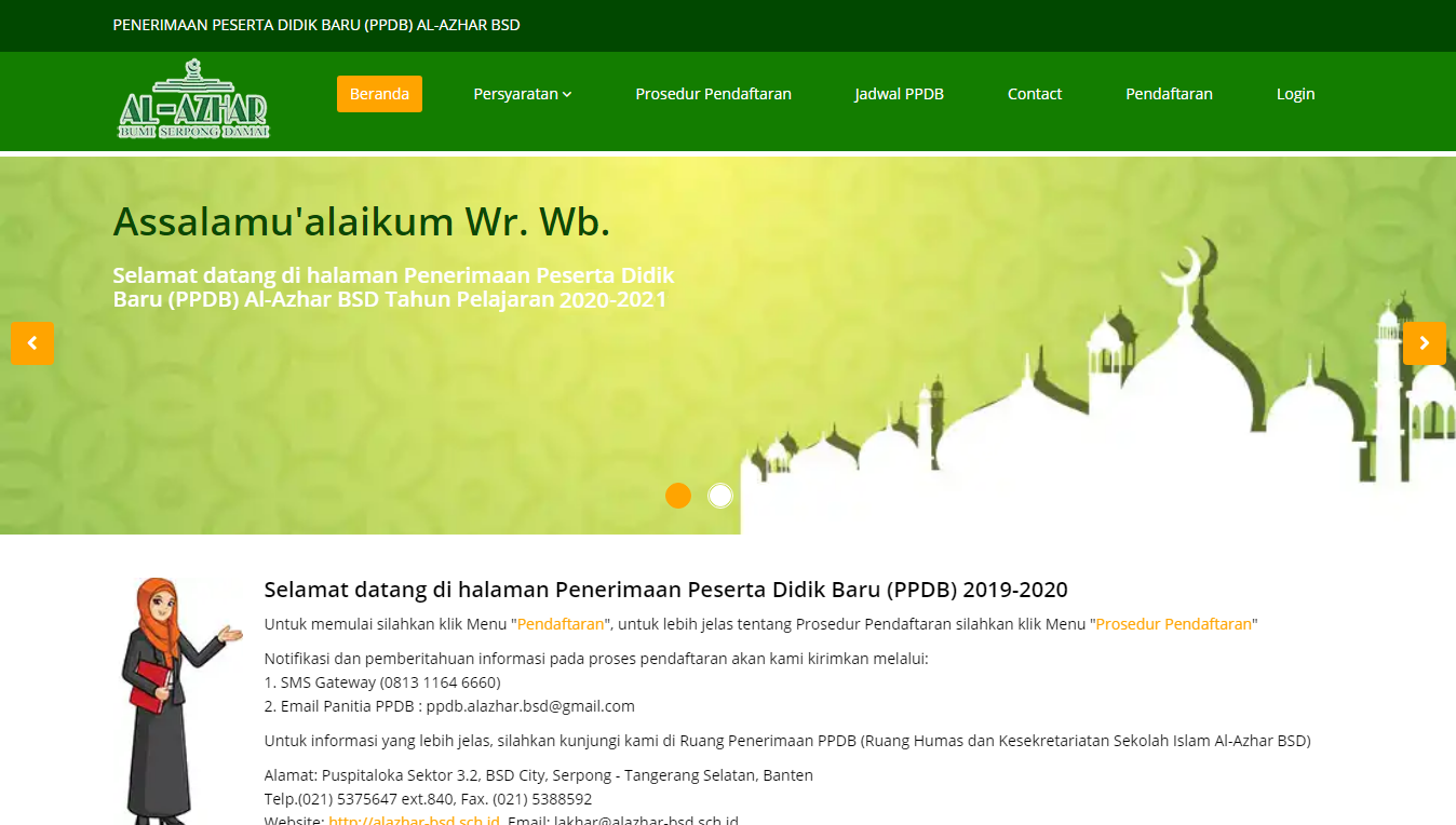 PPDB Al Azhar BSD 2020-2021